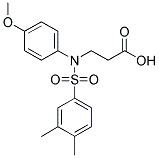 3-[(3,4-DIMETHYL-BENZENESULFONYL)-(4-METHOXY-PHENYL)-AMINO]-PROPIONIC ACID Struktur