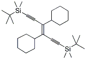 3,4-DICYCLOHEXYL-1,6-BIS(TERT-BUTYLDIMETHYLSILYL)-3-HEXEN-1,5-DIYNE Struktur