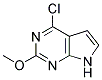 6-CHLORO-2-METHOXY-7-DEAZAPURINE Struktur