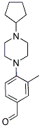 4-(4-CYCLOPENTYLPIPERAZIN-1-YL)-3-METHYLBENZALDEHYDE Struktur