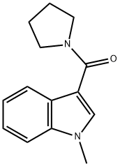 (1-METHYL-1H-INDOL-3-YL)(1-PYRROLIDINYL)METHANONE Struktur