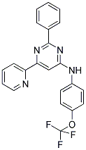 2-PHENYL-6-PYRIDIN-2-YL-N-[4-(TRIFLUOROMETHOXY)PHENYL]PYRIMIDIN-4-AMINE Struktur