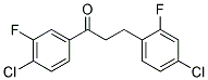 4'-CHLORO-3-(4-CHLORO-2-FLUOROPHENYL)-3'-FLUOROPROPIOPHENONE Struktur