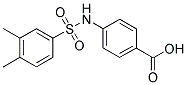 4-(3,4-DIMETHYL-BENZENESULFONYLAMINO)-BENZOIC ACID Struktur