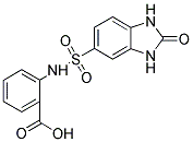 2-(2-OXO-2,3-DIHYDRO-1H-BENZOIMIDAZOLE-5-SULFONYLAMINO)-BENZOIC ACID Struktur