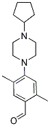 4-(4-CYCLOPENTYLPIPERAZIN-1-YL)-2,5-DIMETHYLBENZALDEHYDE Struktur