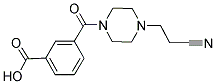 3-([4-(2-CYANOETHYL)PIPERAZIN-1-YL]CARBONYL)BENZOIC ACID Struktur