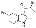 2-BROMO-1-(5-BROMO-2-METHYL-1H-INDOL-3-YL)-PROPAN-1-ONE Struktur