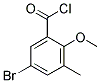 5-BROMO-2-METHOXY-3-METHYLBENZOYL CHLORIDE Struktur