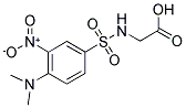 ([[4-(DIMETHYLAMINO)-3-NITROPHENYL]SULFONYL]AMINO)ACETIC ACID Struktur