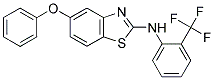 5-PHENOXY-N-[2-(TRIFLUOROMETHYL)PHENYL]-1,3-BENZOTHIAZOL-2-AMINE Struktur