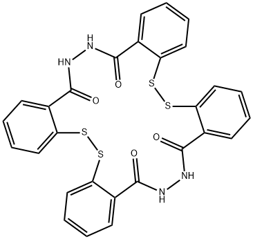 N,N'-BIS(2,2'-DITHIOSALICYL)HYDRAZIDE Struktur