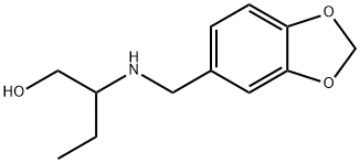 2-[(BENZO[1,3]DIOXOL-5-YLMETHYL)-AMINO]-BUTAN-1-OL Struktur