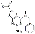 METHYL 2-AMINO-4-[BENZYL(METHYL)AMINO]THIENO[2,3-D]PYRIMIDINE-6-CARBOXYLATE Struktur