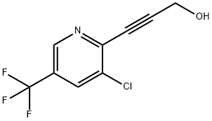 3-[3-CHLORO-5-(TRIFLUOROMETHYL)-2-PYRIDINYL]-2-PROPYN-1-OL Struktur