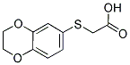 (2,3-DIHYDRO-BENZO[1,4]DIOXIN-6-YLSULFANYL)-ACETIC ACID Struktur