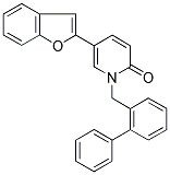 5-(1-BENZOFURAN-2-YL)-1-(1,1'-BIPHENYL-2-YLMETHYL)PYRIDIN-2(1H)-ONE Struktur