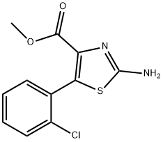 METHYL 2-AMINO-5-(2-CHLOROPHENYL)-1,3-THIAZOLE-4-CARBOXYLATE Struktur