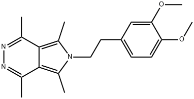 6-[2-(3,4-DIMETHOXYPHENYL)ETHYL]-1,4,5,7-TETRAMETHYL-6H-PYRROLO[3,4-D]PYRIDAZINE Struktur