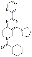 CYCLOHEXYL-(2-PYRIDIN-2-YL-4-PYRROLIDIN-1-YL-7,8-DIHYDRO-5H-PYRIDO[4,3-D]PYRIMIDIN-6-YL)-METHANONE Struktur