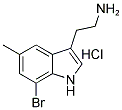 2-(7-BROMO-5-METHYL-1H-INDOL-3-YL)ETHANAMINE HYDROCHLORIDE Struktur