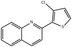 2-(3-CHLORO-2-THIENYL)QUINOLINE Struktur