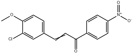 (E)-3-(3-CHLORO-4-METHOXYPHENYL)-1-(4-NITROPHENYL)-2-PROPEN-1-ONE Struktur