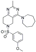 4-AZEPAN-1-YL-6-(3-METHOXY-BENZENESULFONYL)-2-METHYL-5,6,7,8-TETRAHYDRO-PYRIDO[4,3-D]PYRIMIDINE Struktur