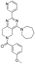 (4-AZEPAN-1-YL-2-PYRIDIN-3-YL-7,8-DIHYDRO-5H-PYRIDO[4,3-D]PYRIMIDIN-6-YL)-(3-METHOXY-PHENYL)-METHANONE Struktur