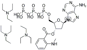 3'-O-(N-METHYL-ANTHRANILOYL)-2'-DEOXY-ADENOSINE-5'-TRIPHOSPHATE, TRIETHYLAMMONIUM SALT Struktur