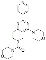 MORPHOLIN-4-YL-(4-MORPHOLIN-4-YL-2-PYRIDIN-4-YL-7,8-DIHYDRO-5H-PYRIDO[4,3-D]PYRIMIDIN-6-YL)-METHANONE Struktur