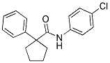 N-(4-CHLOROPHENYL)(PHENYLCYCLOPENTYL)FORMAMIDE Struktur