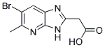 (6-BROMO-5-METHYL-3H-IMIDAZO[4,5-B]PYRIDIN-2-YL)ACETIC ACID Struktur