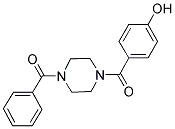 4-[(4-BENZOYLPIPERAZIN-1-YL)CARBONYL]PHENOL Struktur