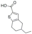 5-ETHYL-4,5,6,7-TETRAHYDRO-1-BENZOTHIOPHENE-2-CARBOXYLIC ACID Struktur