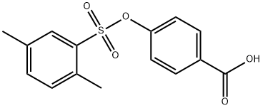 4-(2,5-DIMETHYL-BENZENESULFONYLOXY)-BENZOIC ACID Struktur