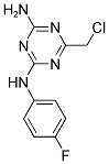 6-(CHLOROMETHYL)-N-(4-FLUOROPHENYL)-1,3,5-TRIAZINE-2,4-DIAMINE Struktur