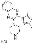 2-(3,5-DIMETHYL-1H-PYRAZOL-1-YL)-3-PIPERAZIN-1-YLQUINOXALINE HYDROCHLORIDE Struktur