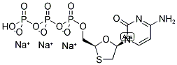 2',3'-DIDEOXY-3'-THIA-CYTIDINE-5'-TRIPHOSPHATE, SODIUM SALT Struktur