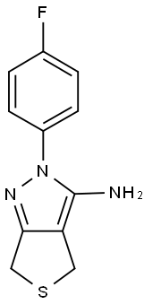 2-(4-FLUOROPHENYL)-2,6-DIHYDRO-4H-THIENO[3,4-C]PYRAZOL-3-AMINE Struktur