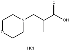 2-METHYL-3-MORPHOLIN-4-YL-PROPIONIC ACIDHYDROCHLORIDE Struktur