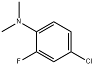 4-CHLORO-N,N-DIMETHYL-2-FLUOROANILINE Struktur