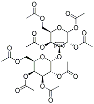 1,2,4,6-TETRA-O-ACETYL-3-O-(2,3,4,6-TETRA-O-ACETYL-A-D-GALACTOPYRANOSYL)-D-GALACTOSE Struktur