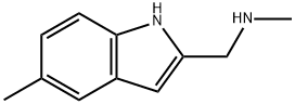 N-METHYL-1-(5-METHYL-1H-INDOL-2-YL)-METHANAMINE Struktur