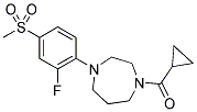 1-(CYCLOPROPYLCARBONYL)-4-[2-FLUORO-4-(METHYLSULFONYL)PHENYL]-1,4-DIAZEPANE Struktur