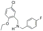 N-(5-CHLORO-2-ETHOXYBENZYL)-N-(4-FLUOROBENZYL)AMINE Struktur