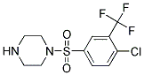 1-[[4-CHLORO-3-(TRIFLUOROMETHYL)PHENYL]SULFONYL]PIPERAZINE Struktur