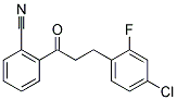 3-(4-CHLORO-2-FLUOROPHENYL)-2'-CYANOPROPIOPHENONE Struktur