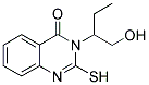 3-[1-(HYDROXYMETHYL)PROPYL]-2-MERCAPTOQUINAZOLIN-4(3H)-ONE Struktur