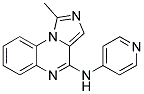 1-METHYL-N-PYRIDIN-4-YLIMIDAZO[1,5-A]QUINOXALIN-4-AMINE Struktur